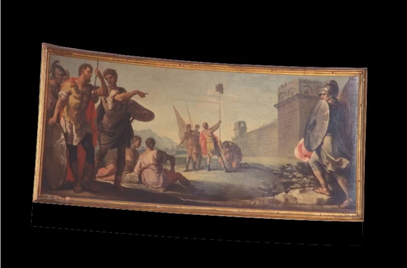 Gaetano Zompini - Davide decapita Golia